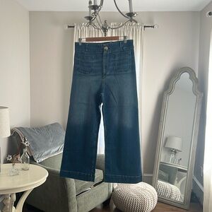 The Colette Wide Leg by Maeve in Denim.